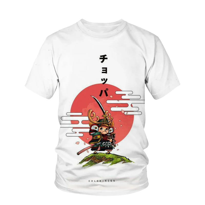 

2023 summer tops T-shirt unisex cool print 3D One Piece shirt men's fun jumpsuit anime O-neck short-sleeved casual T-shirt