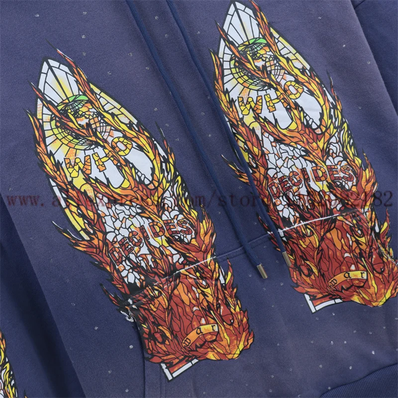 2024fw который решает войну тканевый комплект с капюшоном мужские и женские