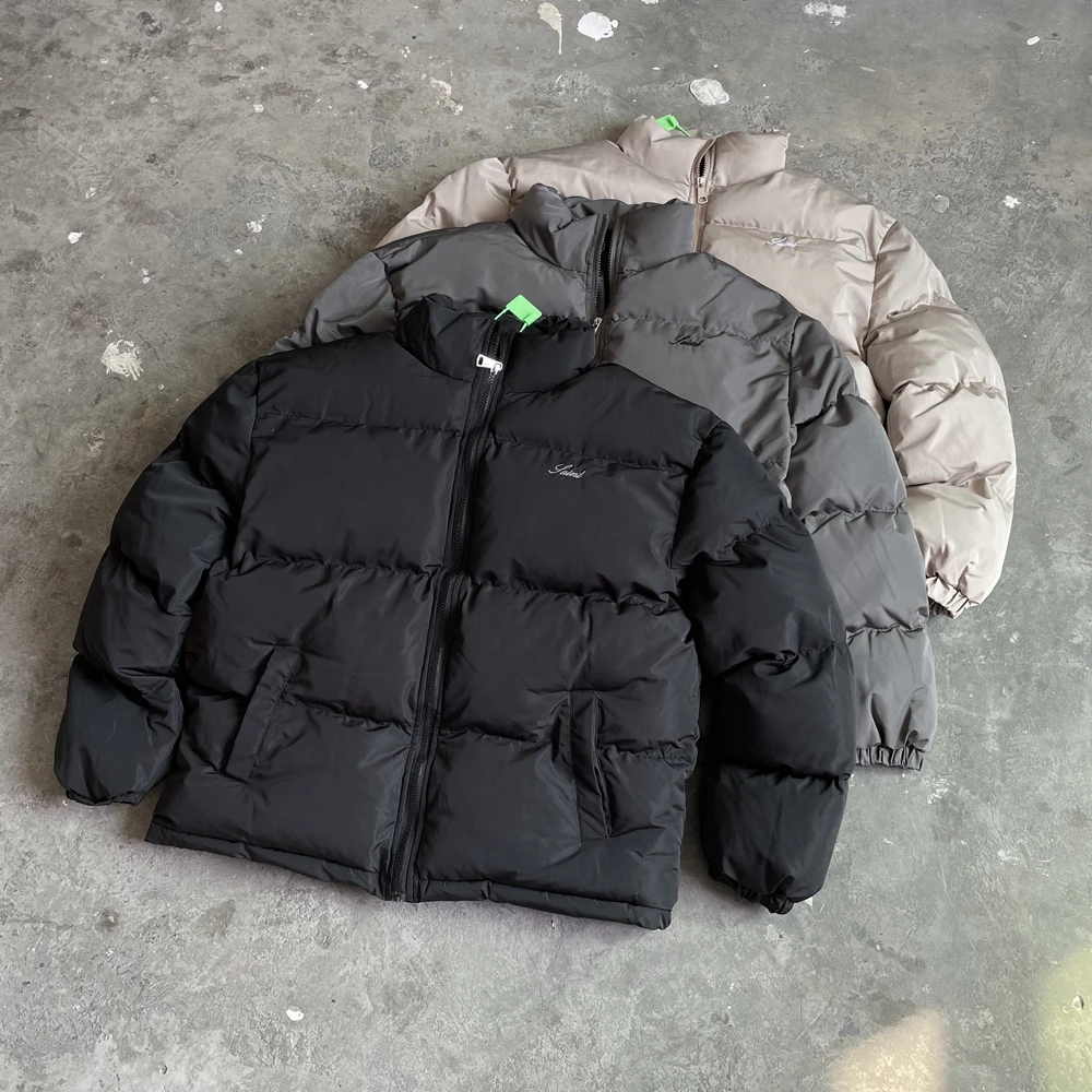 Модный пуховик Yao на молнии Повседневная простая уличная одежда в стиле Св.