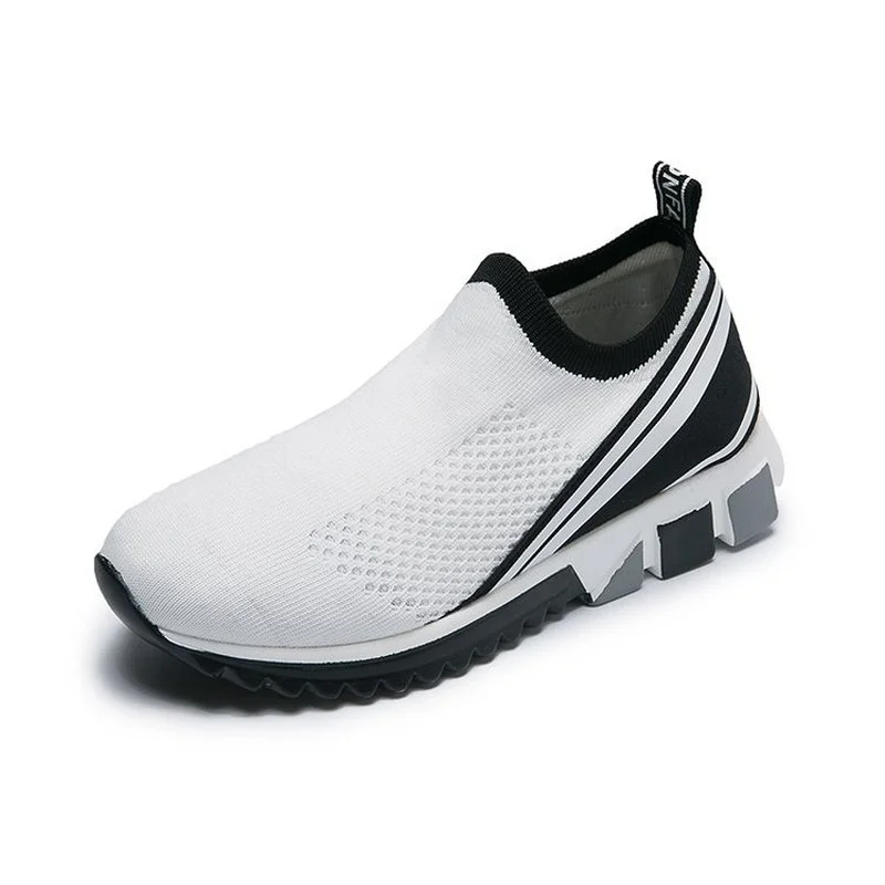 

Spring/Summer Women's Sports Shoes Breathable Stretch Cloth Fashion Solid Color Mesh Shoes Large Size Shoes for Women Sneakers
