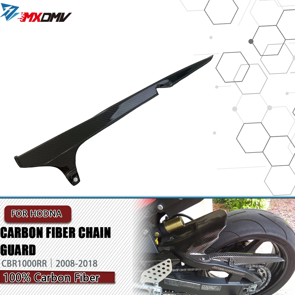 

For Honda CBR1000RR 2008 - 2019 3K Carbon Fiber Motorcycle Modified Accessories Fairing Chain Guard Shell