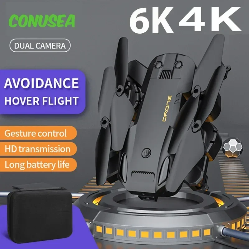 

HJ Q6 4K Camera Remote Control Aircraft Helicopter Toys Drone Wifi Fpv Drones Photography Obstacle Avoidance Quadcopter DronToy