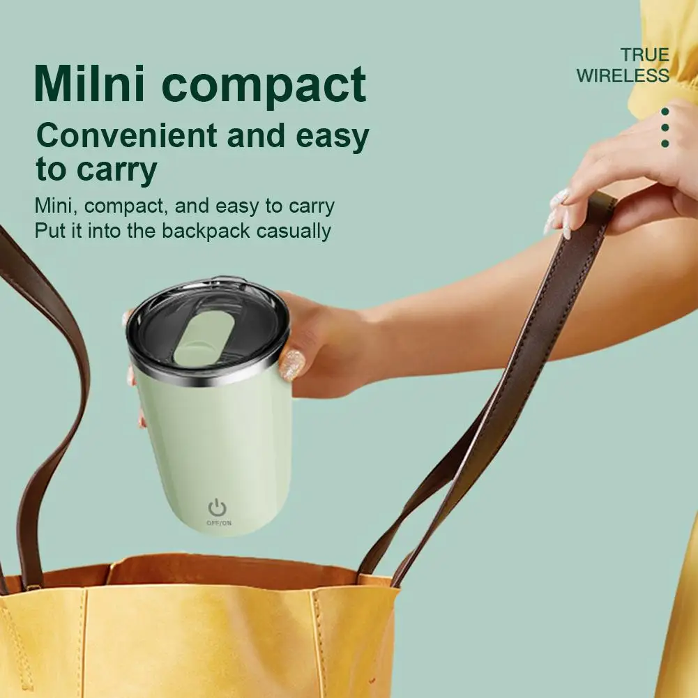 

Electric Rotating Self Stirring Coffee Mug Stainless Steel Rechargeable Automatic Mixing Cup For Milk Cocoa Home Office Travel