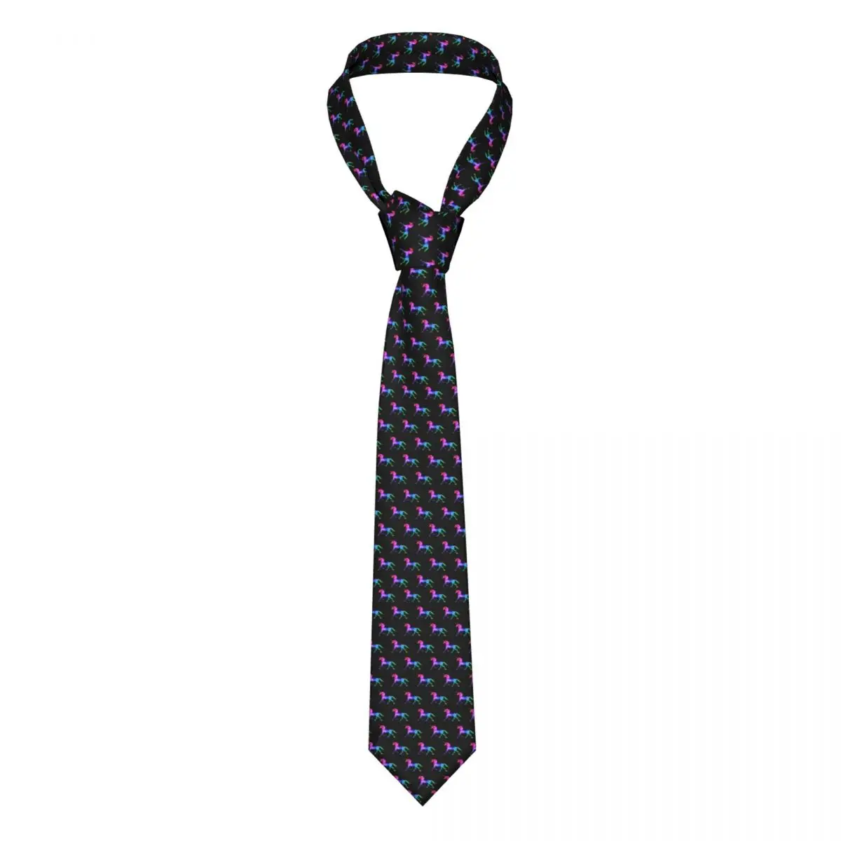 

Rainbow Unicorn Tie Cute Animal Print Blouse Fashion Neck Ties Formal 8CM Accessories Men Cravat