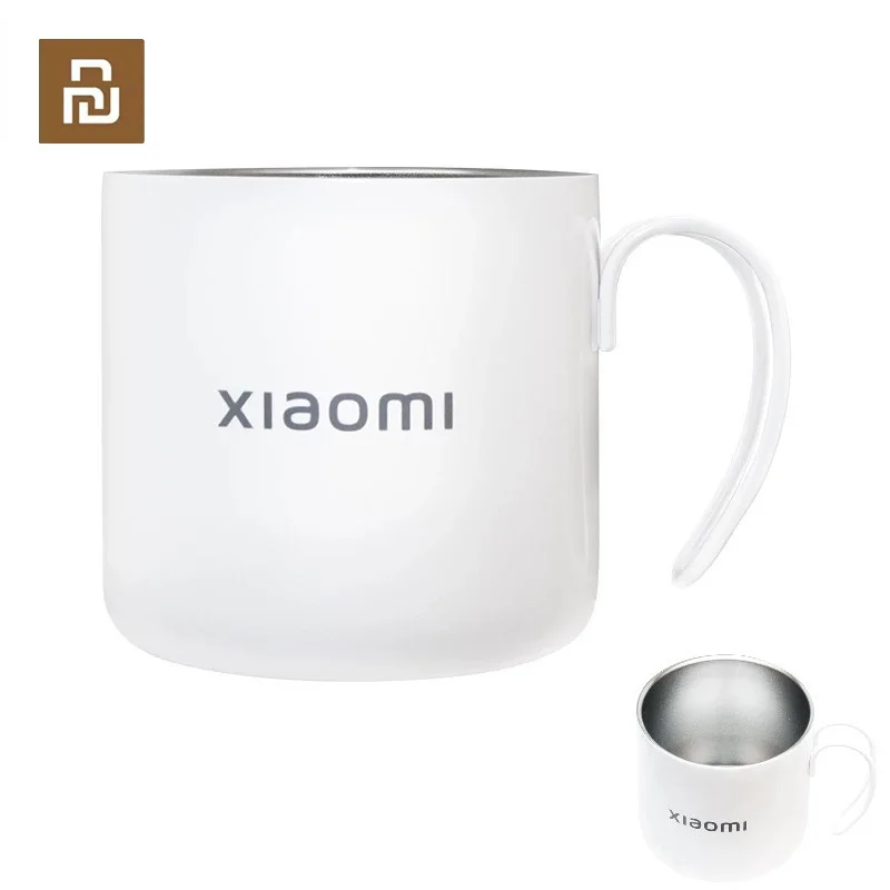 

Youpin Stainless Steel Coffee Mug 400mL Portable Termo Cup Travel Tumbler Jug Milk Tea Cups For Home Office Water Mugs