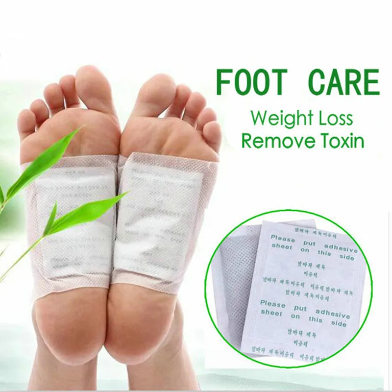 

10PCS/Lot Detox Foot Patch Bamboo Pads Patches With Adhersive Foot Care Tool Improve Sleep Slimming Detoxification Foot Sticker