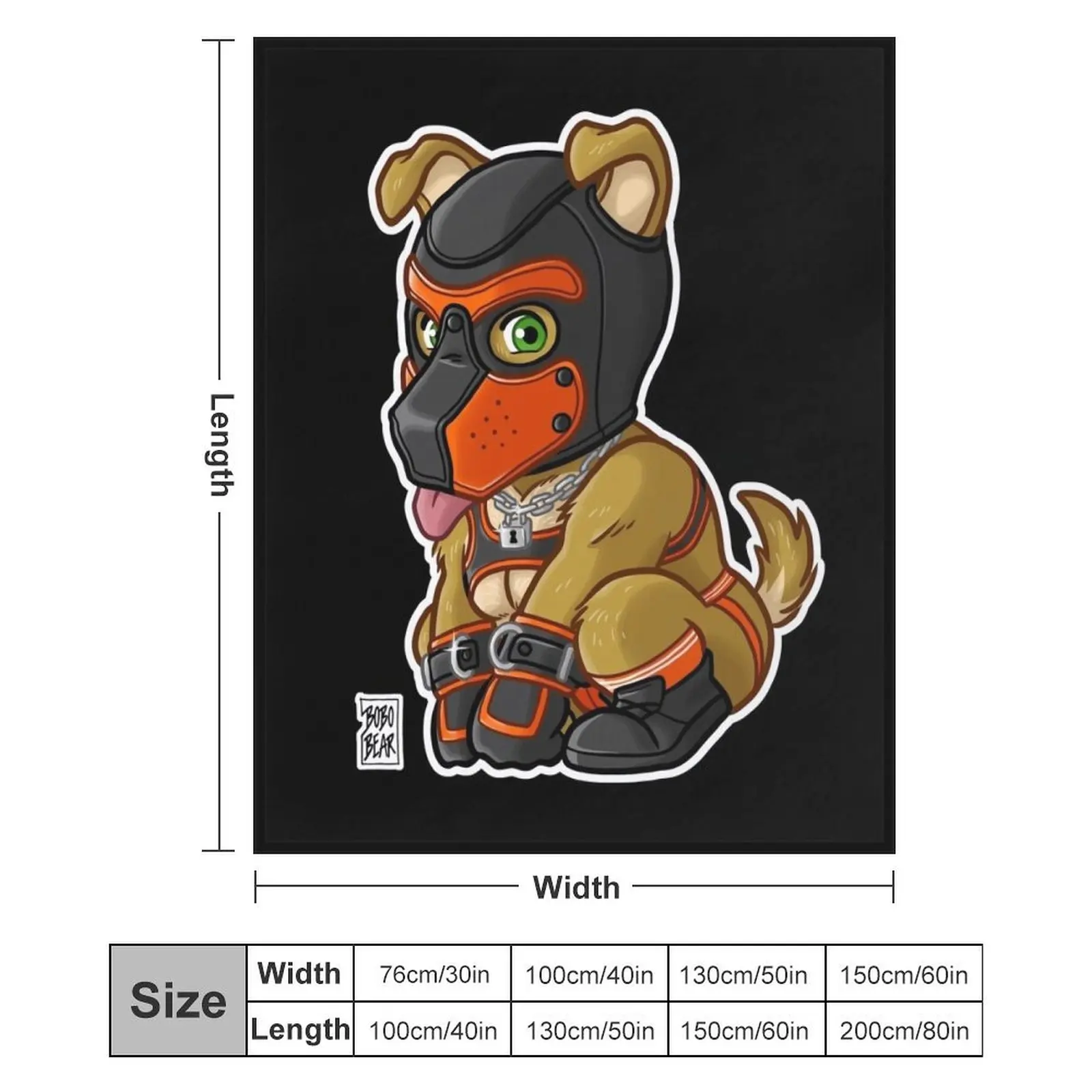 PLAYFUL PUPPY - МАСКА ОРАНЖЕВА Плед СЕРИИ BEARZOO Теплые зимние одеяла для пикника