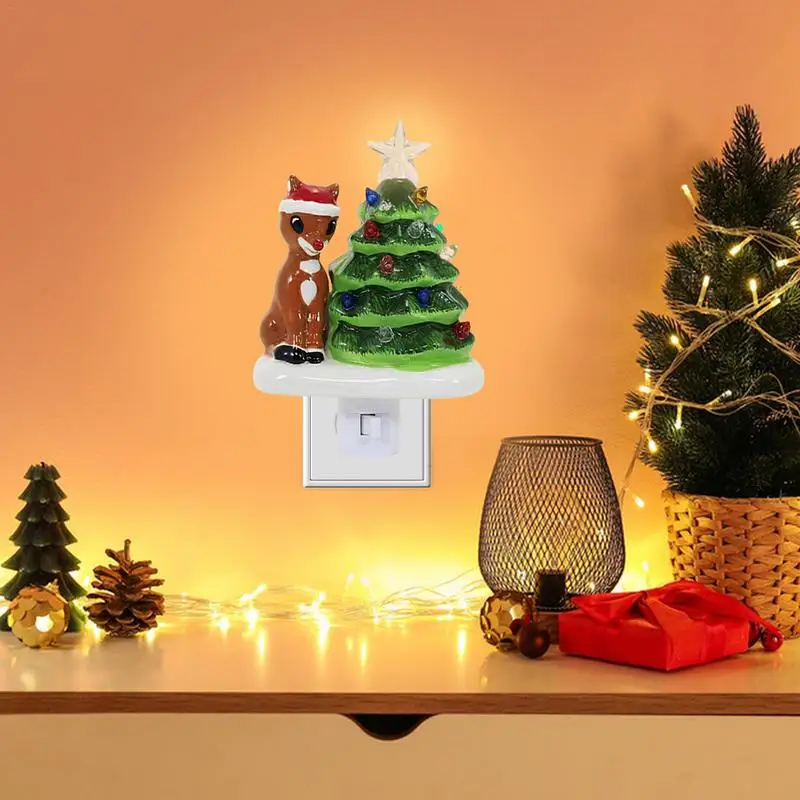 Ночник для рождественской елки Рождественская елка Елка Лось Смола Декоративная