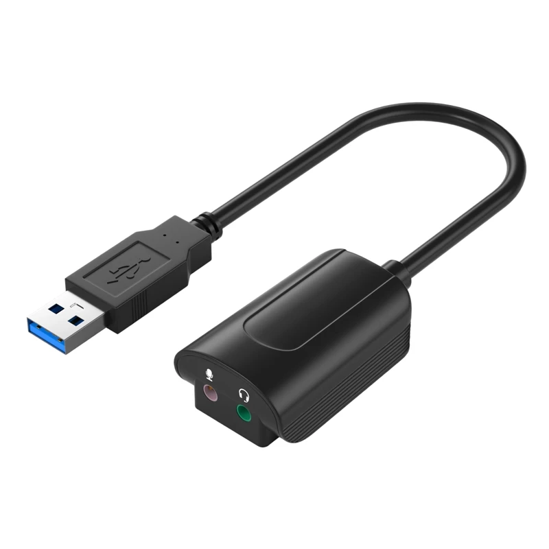 

Проводная звуковая карта 7,1 USB2.0 для ноутбука, компьютера, USB звуковая карта
