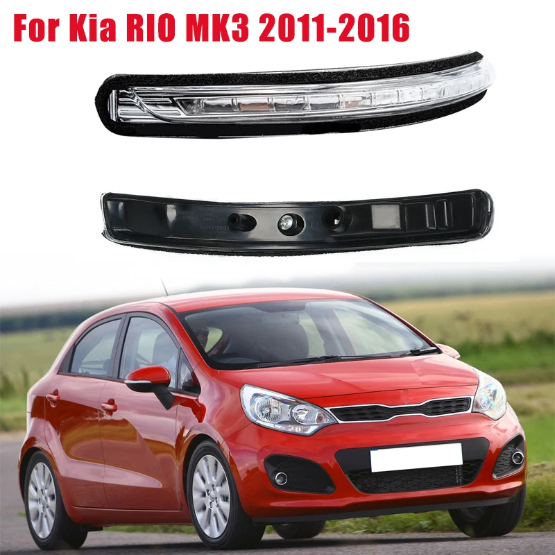 

Car Rearview Mirror LED Light Side Wing Repeater Indicator Lamp Turn Signals Light For Kia RIO Mk3 2011-2016 87624-1W000