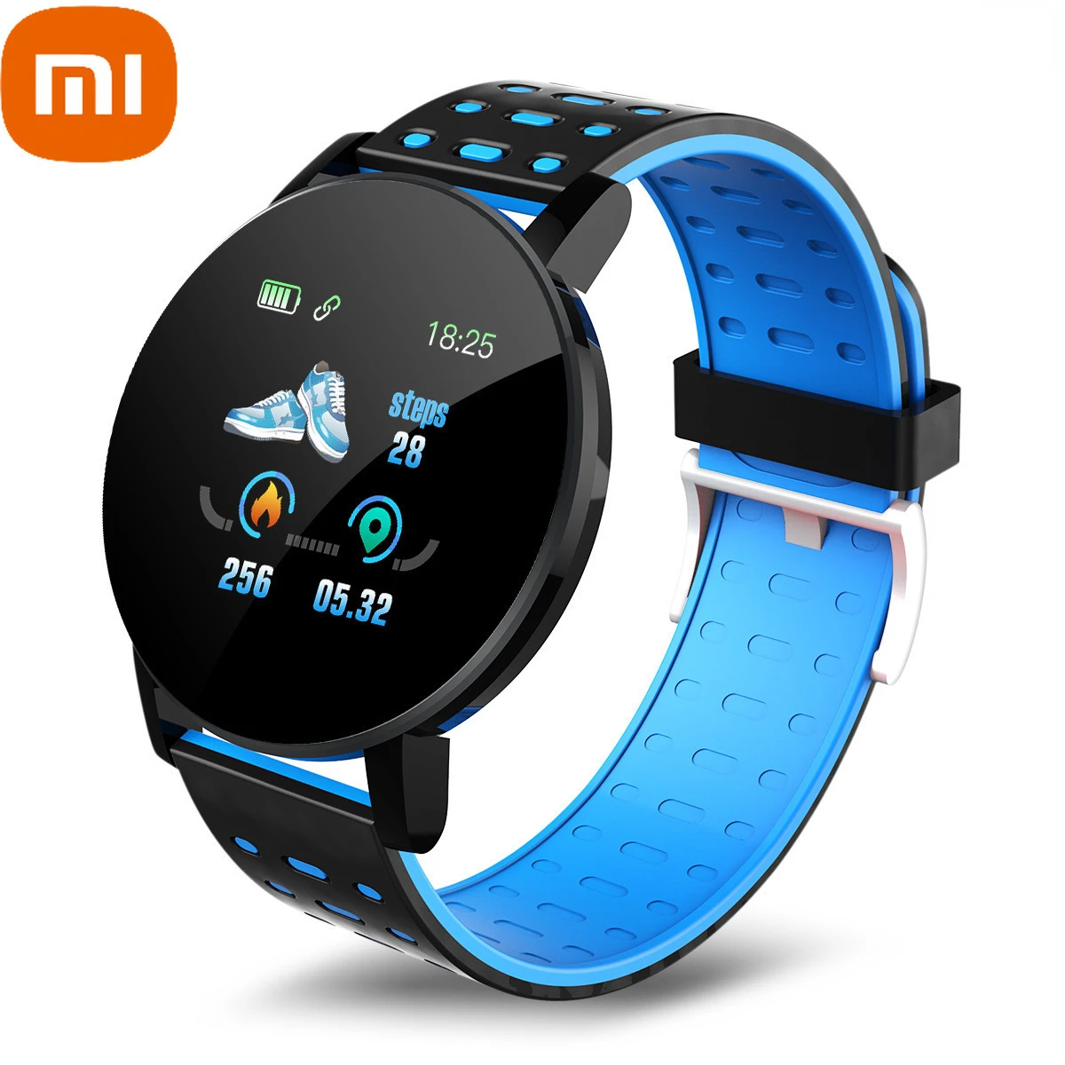 

XIAOMI Smart Watch Women Men Heart Rate Blood Pressure Monitor 1.3 Inch Color Touch Screen with Message Reminder Sport Wristband