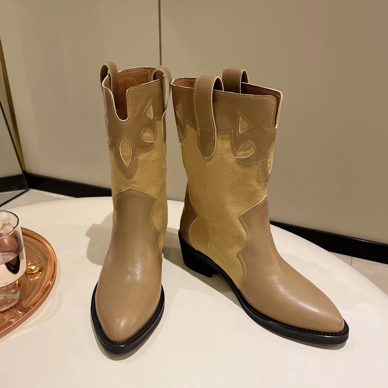 

Женские ботильоны на молнии сзади, Нескользящие Ботинки Челси на толстом каблуке, с острым носком, осень 2022