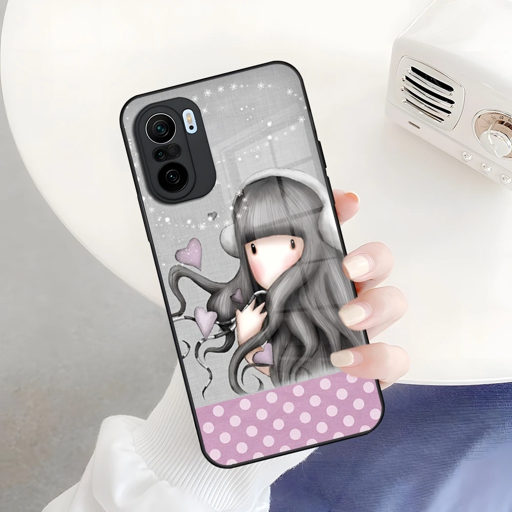 Чехол для телефона Gorjusses Cute Doll Santoroes для Xiaomi 17 15 13 14 12 11 T X Pro Lite ultra 4G 5G, стеклянная накладка (art.: 3920dcd67702a) - 3920dcd67702a