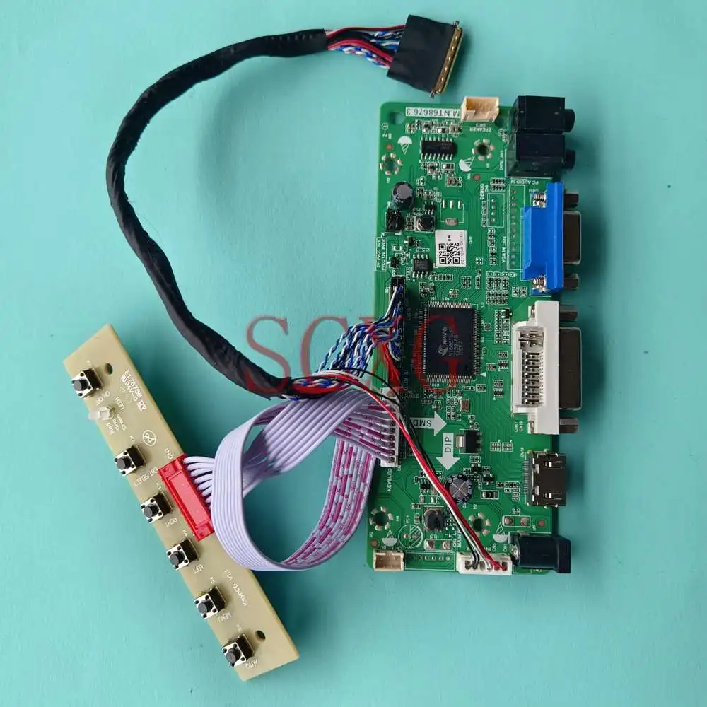 

DIY Kit Fit LTN156AT35-H01 40 Pins LVDS 15.6" 60Hz VGA DVI HDMI-Compatible Notebook 1366*768 LED LCD Screen Controller Board