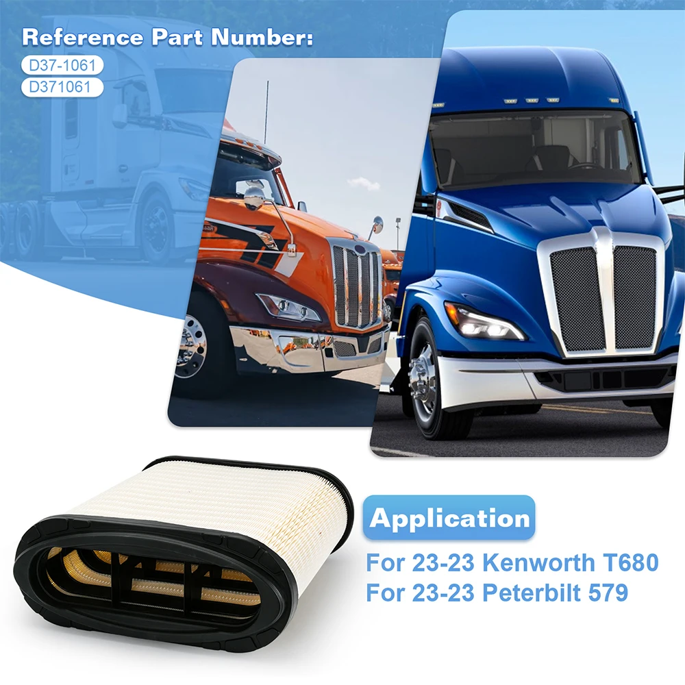 Воздушный фильтр двигателя для 23-23 Kenworth T680 и петерbilt 579 D37-1061/ D371061 очистки воздуха