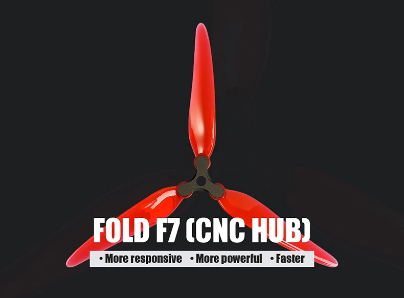 8 шт. Dalprop Fold F7 V3 металлические пропеллеры 7 дюймов 3 лопасти для FPV дрона