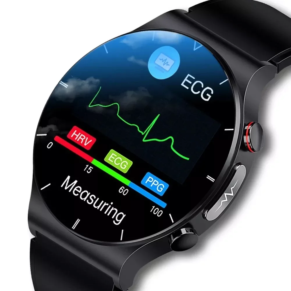 

2022 New ECG+PPG Smart Watch Men Blood Pressure Body Temperature Heart Rate IP68 Waterproof Wireless Charger Smartwatch For Mens