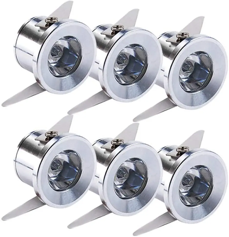 

mini spot 10 Luci Faretti Da Incasso Faretti 1w Led Per Il Vetrina Station Di Interni Illuminazione Car