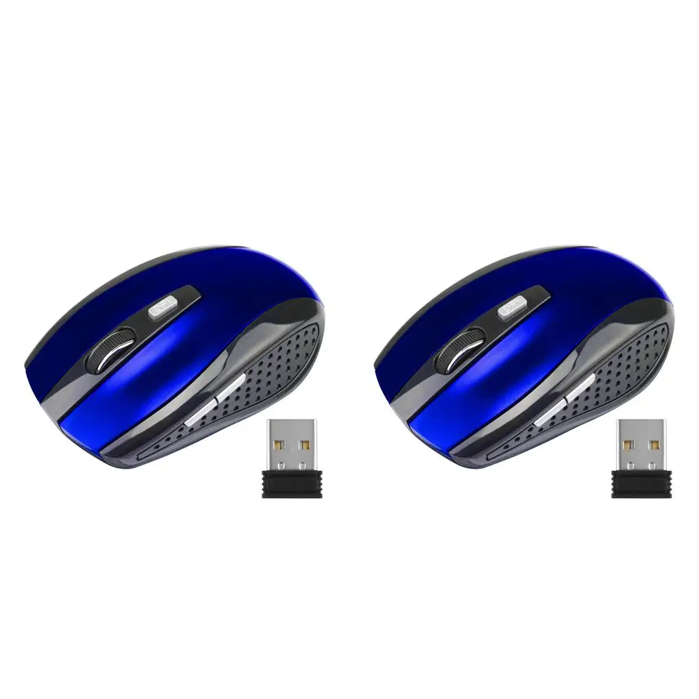 

Беспроводная оптическая игровая мышь с USB-приемником, 6 кнопок, 2,4 ГГц, 2 шт.