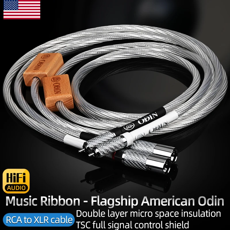 

ODIN 1 pair Hifi RCA to XLR Audio Cable High end 7N OCC Dual RCA Male to Dual XLR Female Audio Signal Cable for Amplifier Mixer