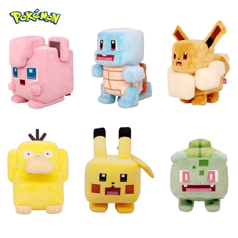 

Pokemon Plush Toy Squirtle Pikachu Jigglypuff Psyduck Eevee Bulbasaur Anime Stuffed Toy Pokemon Plush Doll Gift for Kid Children