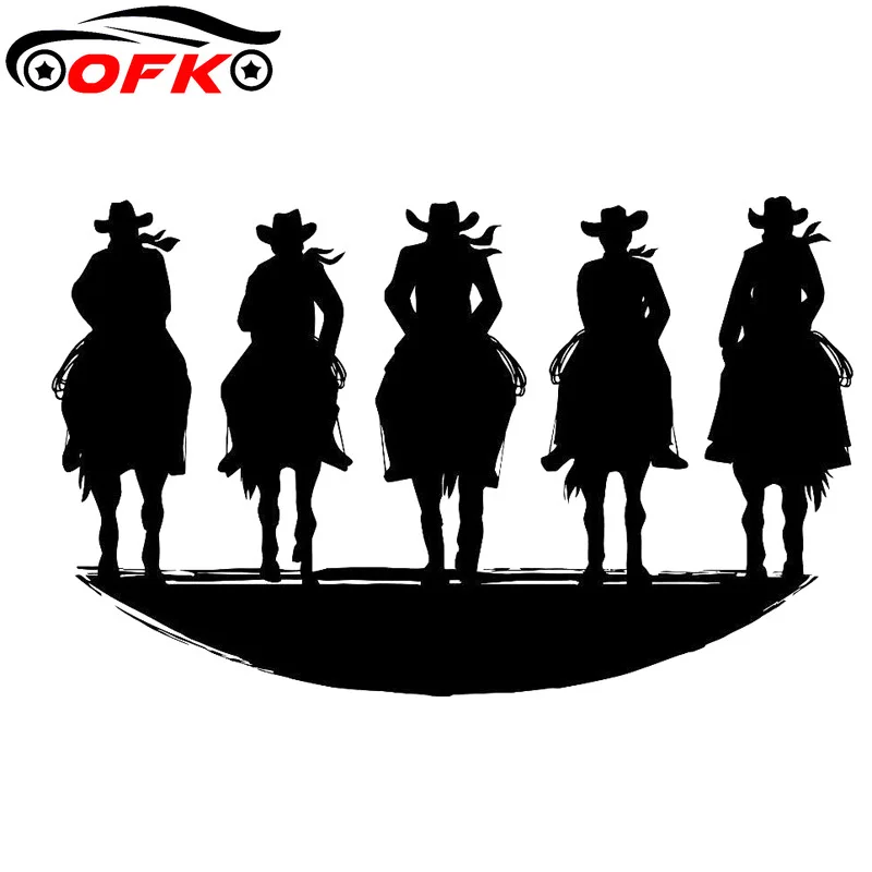 

Cowboys Fashion Vinyl Car-Styling Car Sticker Decor Black/Silver 18cm*11.2cm