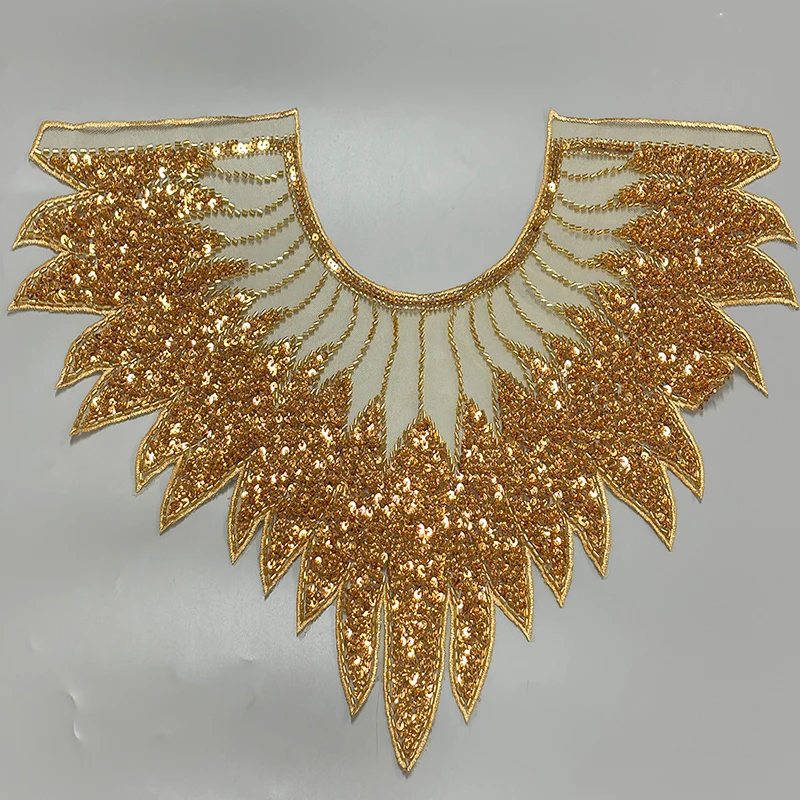 Новый Дизайн Вышитое Кружево С Зелеными И Черными Блестками Сделай Сам Пришивные