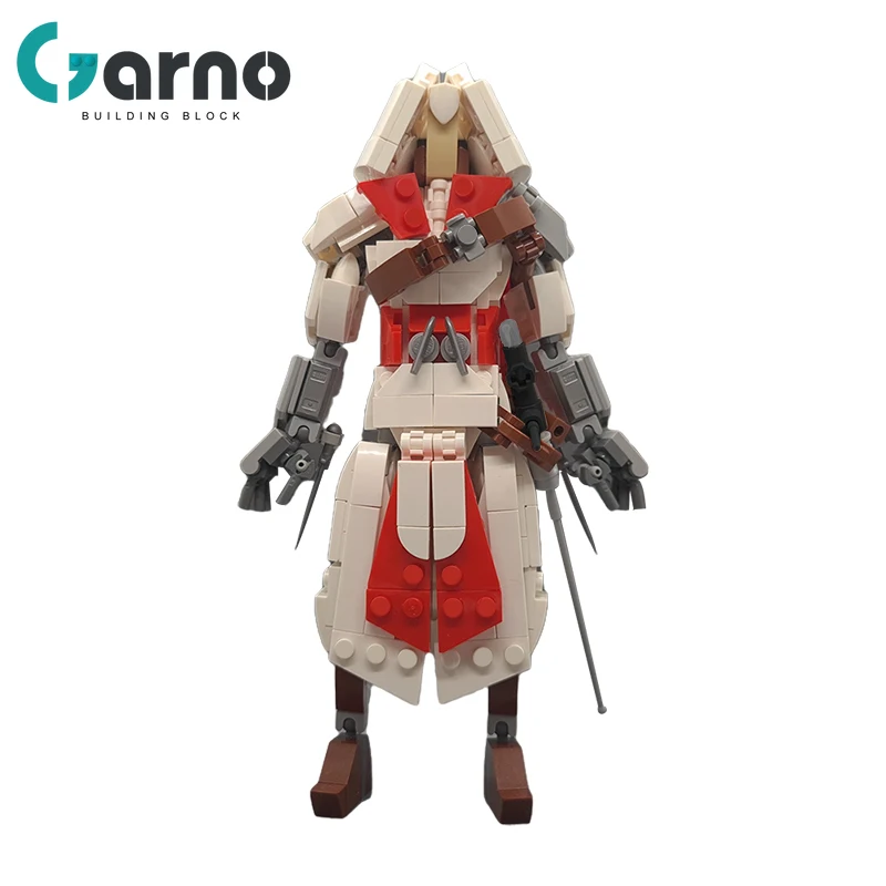 

Garno Game Characters Assassin Sword Building Blocks Action Figure Moc Ancient Knights Templar Figures Swordsman Mecha Brick Toy