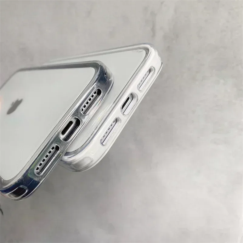 Прозрачный противоударный чехол для телефона iPhone 11 12 13 14 15 Pro Max X XR XS 20 жесткая