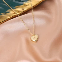 allnewme sweet cool 3 designs water drop square love heart pendant necklace for women brass thin o chain choker necklaces gift