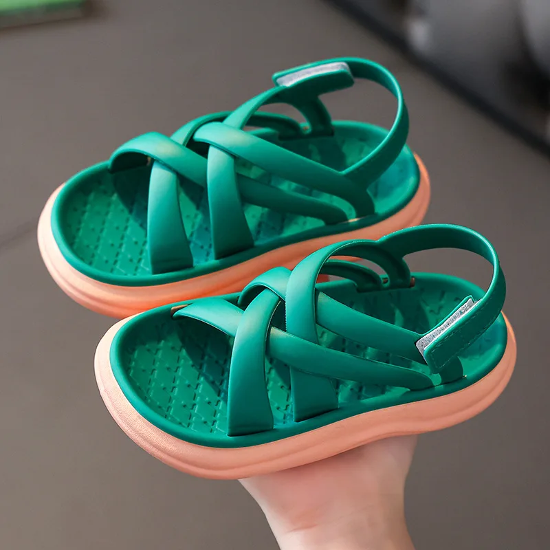 

Girls' Sandals 2023 Summer New Soft Bottom Princess Breathable Beach Shoes Kids Shoes Baby Girl Shoes
