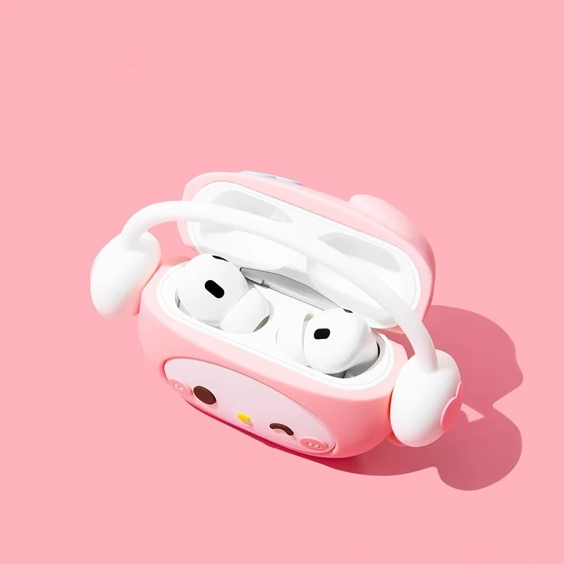 Наушники Kawaii Sanrio аксессуары Airpdos1 2 Pro3 Hello Kitty Apple Беспроводная Bluetooth защитная