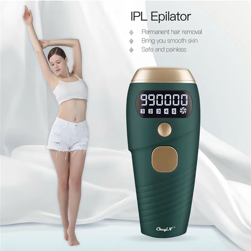 

IPL Laser Hair Removal Painless Permanent IPL Hair Removal Device 5 Levels 990000 Flashes Light Epilator For Body Bikini