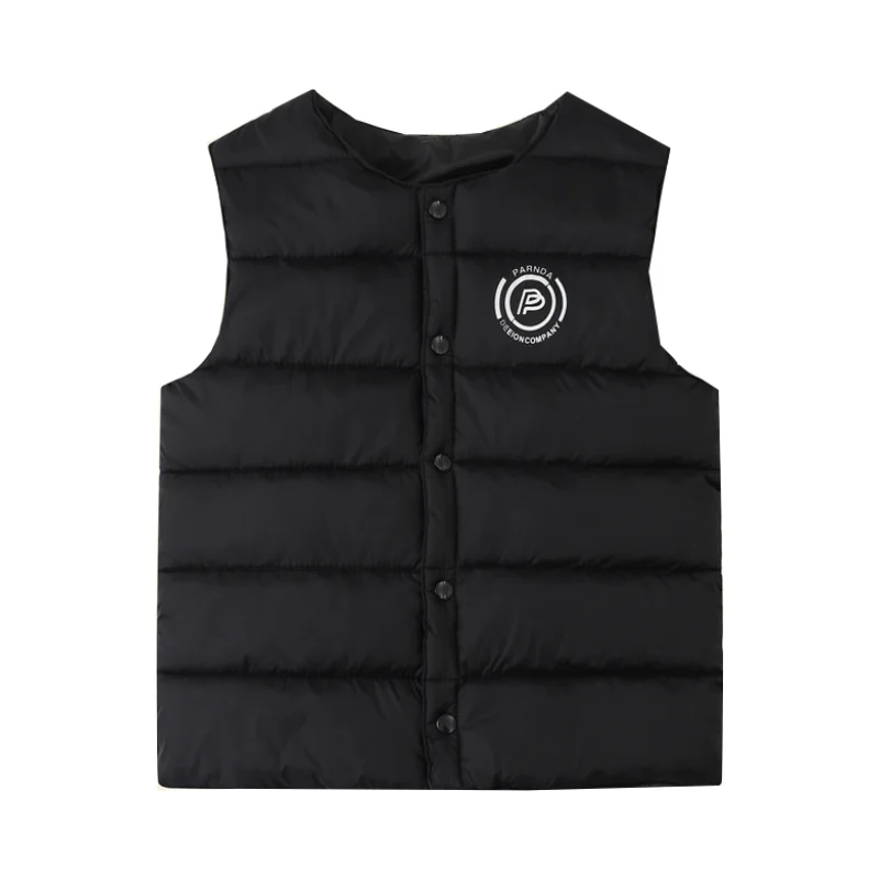 Жилет для мальчиков детский жилет пуховая куртка 2024 крутая теплая плотная зимняя