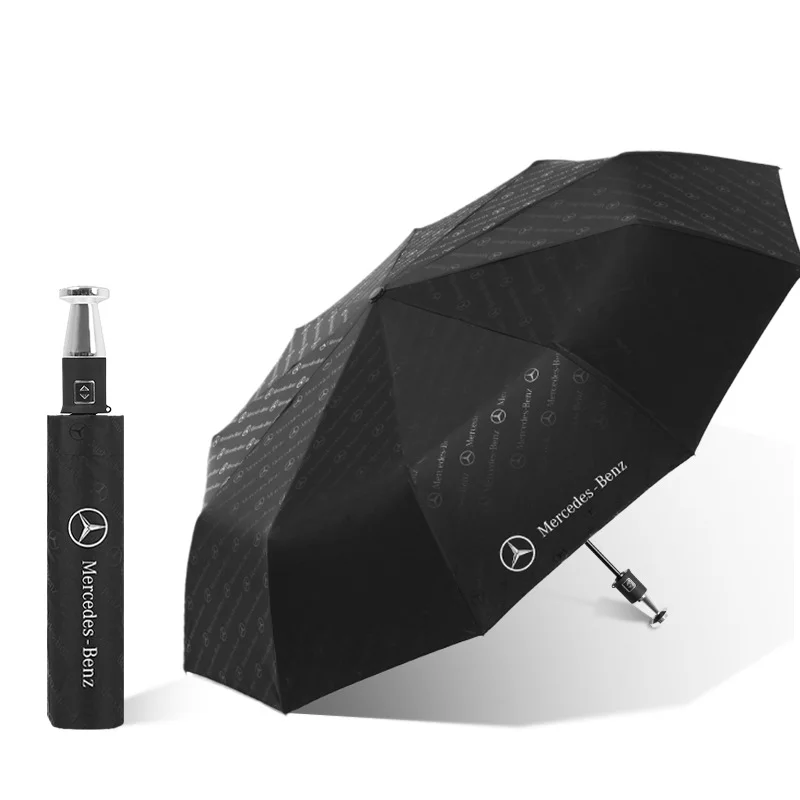 Xiaomi Umbrella For Mercedes Benz Logo Auto Automatic Fold Parasol For Suitable for adults and children on rainy and sunny days