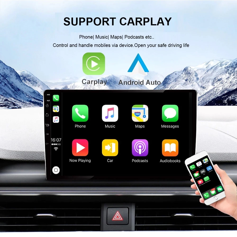 Автомагнитола 4G RDS DSP мультимедийный видеоплеер Android 10 2 din dvd Carplay Navi GPS для Mitsubishi ASX 1