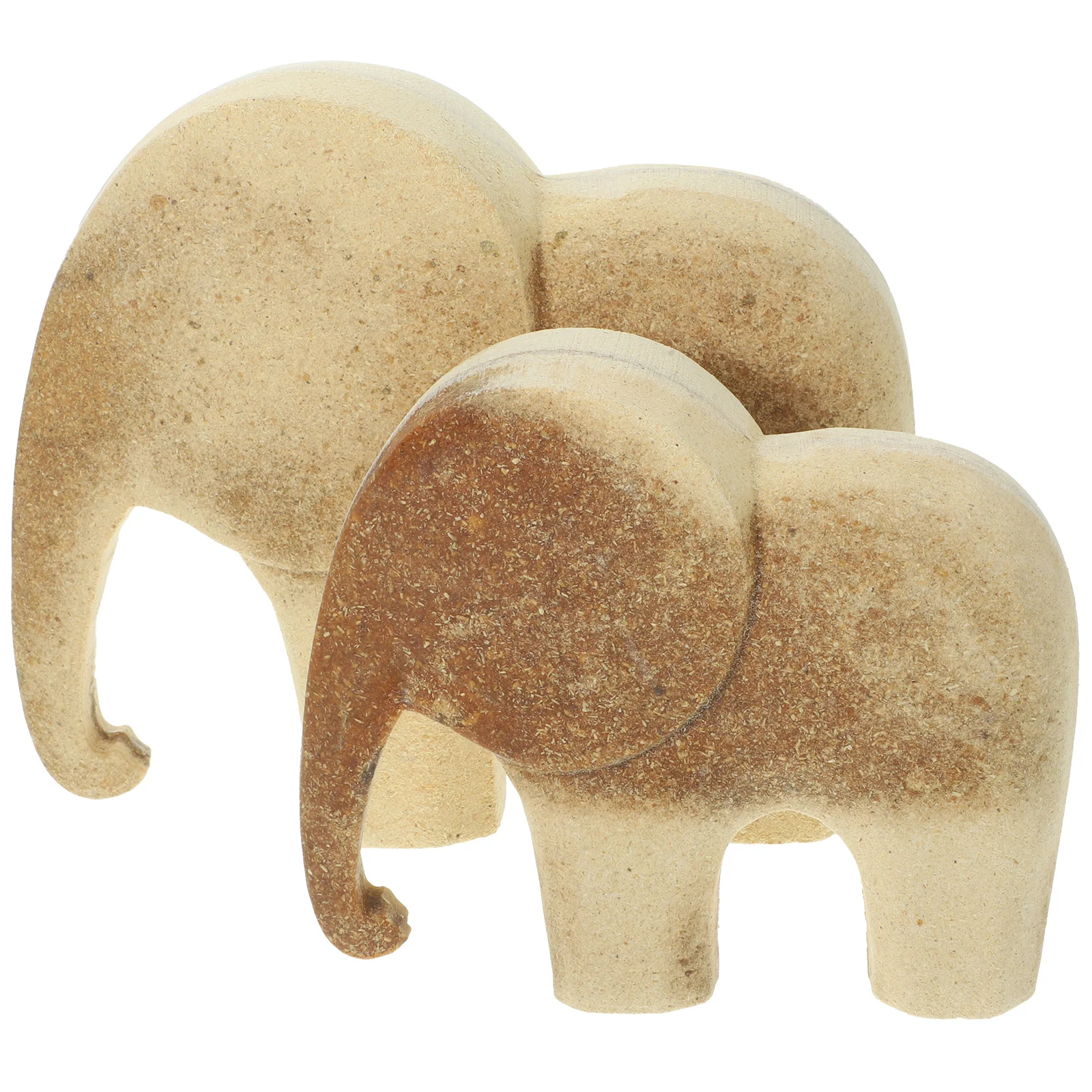 

Delicate Delicate Wood Toys Unfinished Playthings Lovely Wooden Elephant Small Model Kitchen