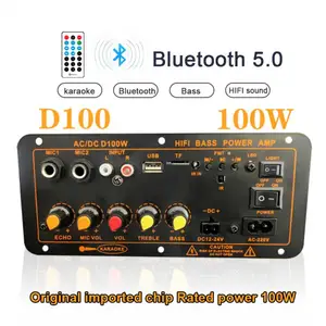 For 8-12 Inch Speaker Audio Subwoofer 100w Audio Amplifier Digital 5.0 Amplifier Board Amplifiers Remote Control D100