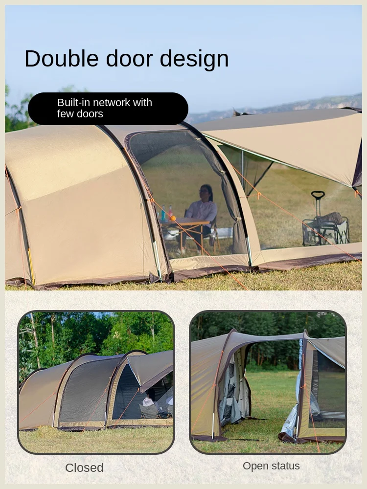 Туннельная палатка Moqi изысканное Уличное оборудование для кемпинга одно