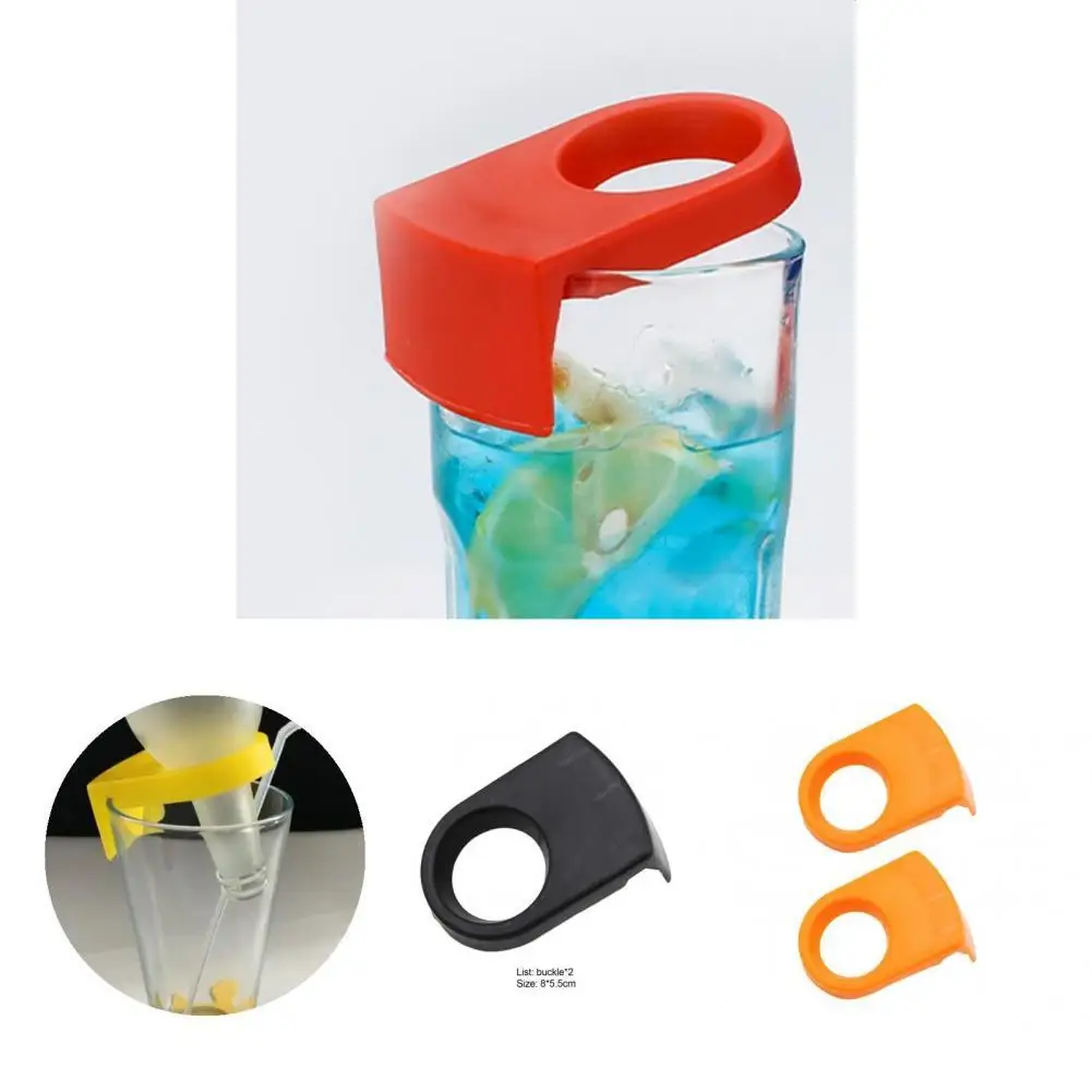 

Reliable Beer Snap Clip No Burr Reusable Schooner Goblet Beer Snap Clip Wine Bottle Holder Bottle Buckle 2Pcs/Set