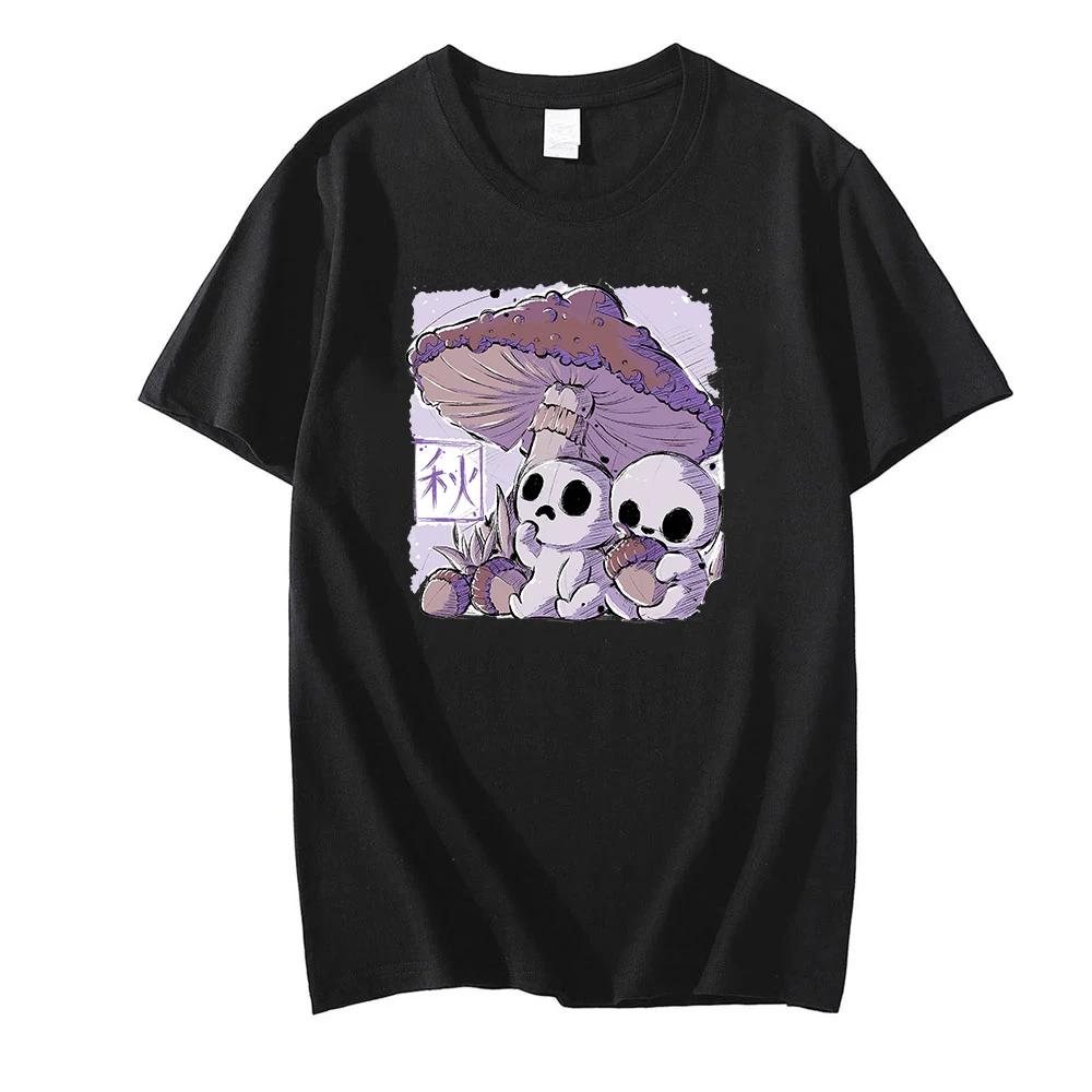 

Футболка мужская с японским аниме-принтом Кодама, Повседневная модная рубашка в стиле Харадзюку, одежда в стиле хип-хоп, унисекс, лето 2022