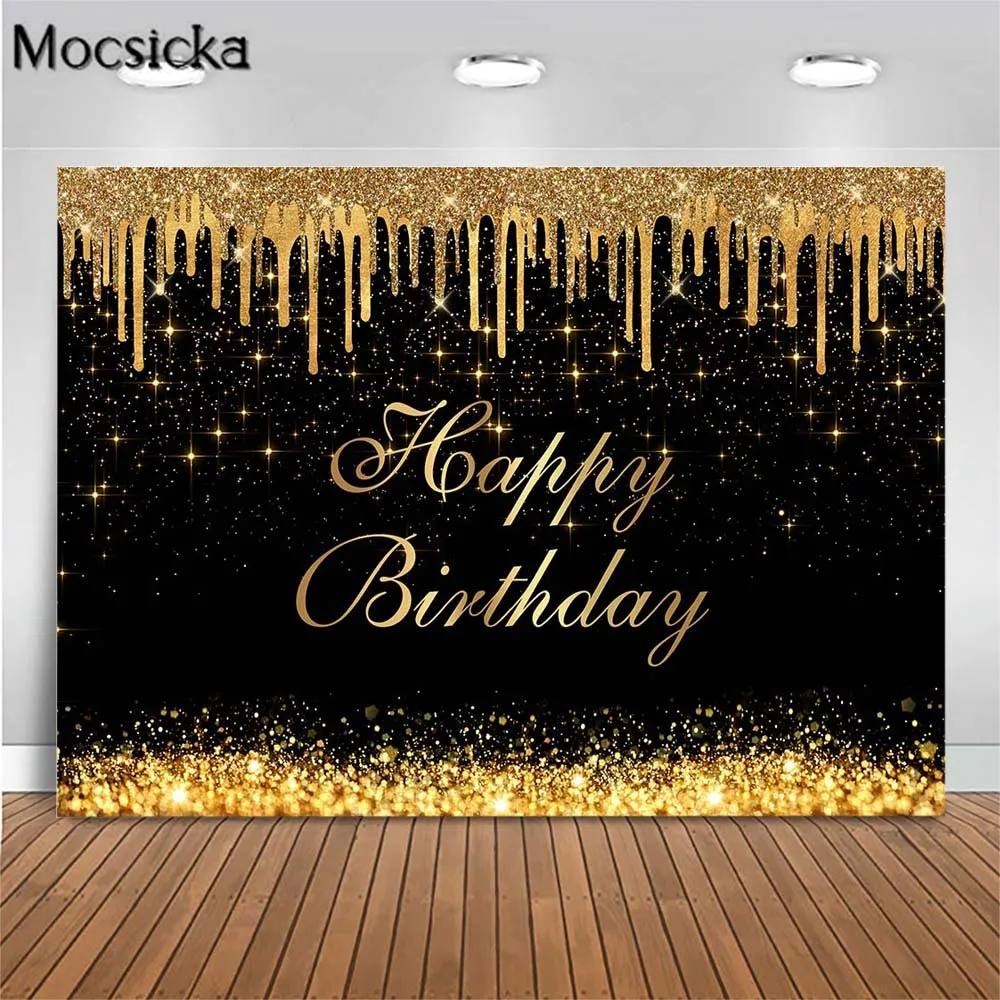 

Mocsicka Золотой блестящий женский фон для фотосъемки на день рождения для взрослых на заказ Фотофон баннер для фотосъемки
