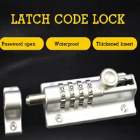 password bolt lock waterproof anti rust anti theft door bolt waterproof anti rust outdoor door buckle wooden door security anti