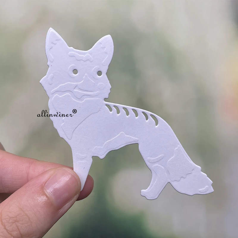 

Металлические Вырубные штампы Big tail fox для рукоделия скрапбукинга альбома бумаги открытки, декоративные поделки тиснения вырубки