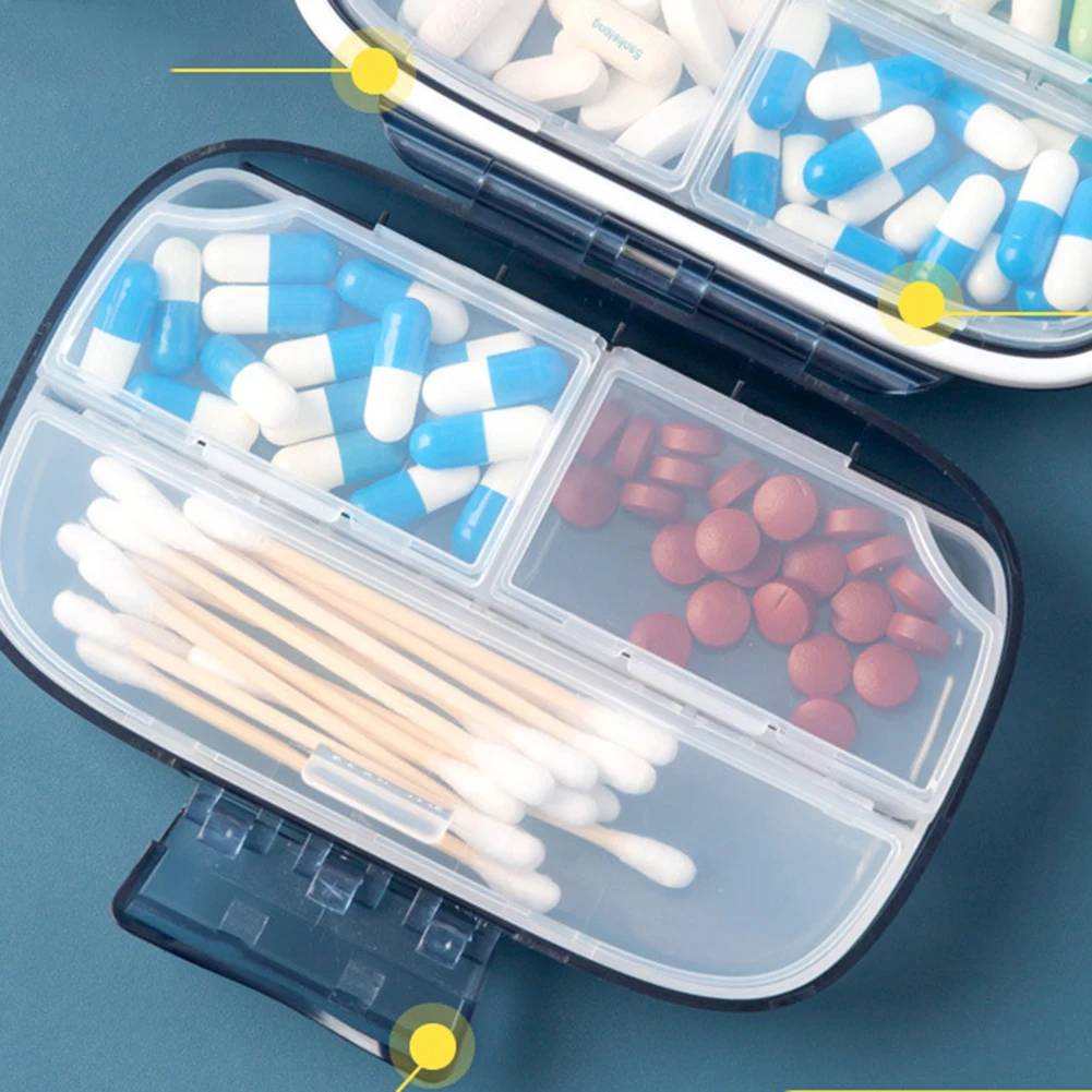 

Portable Sealed Home Medicine Box Large Capacity Multi Compartment Waterproof Medicine Storage Box Drug Container