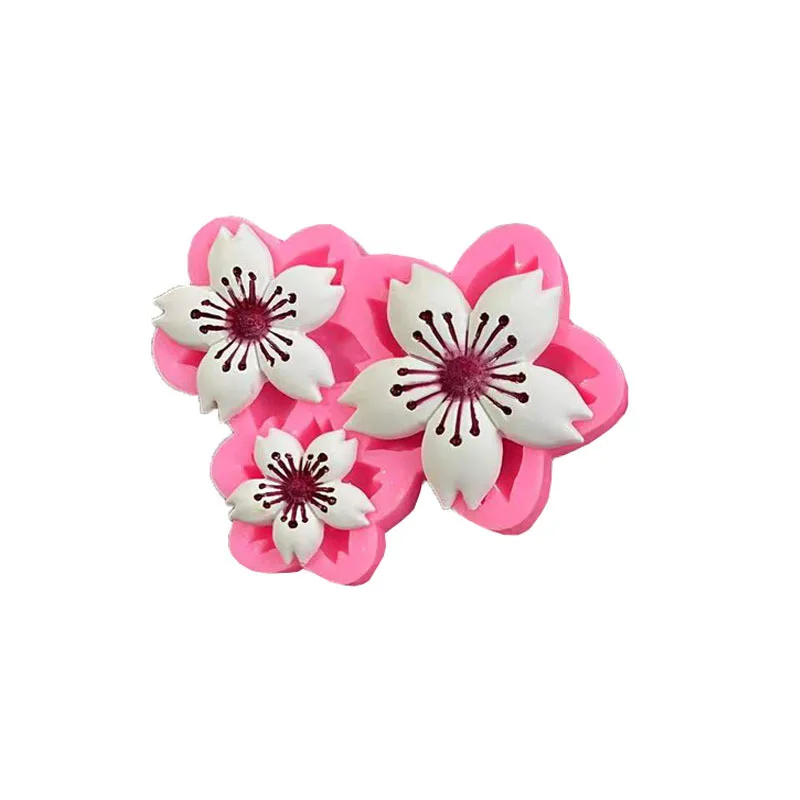 Цветочная серия силиконовая форма для помадки инструменты украшения тортов на