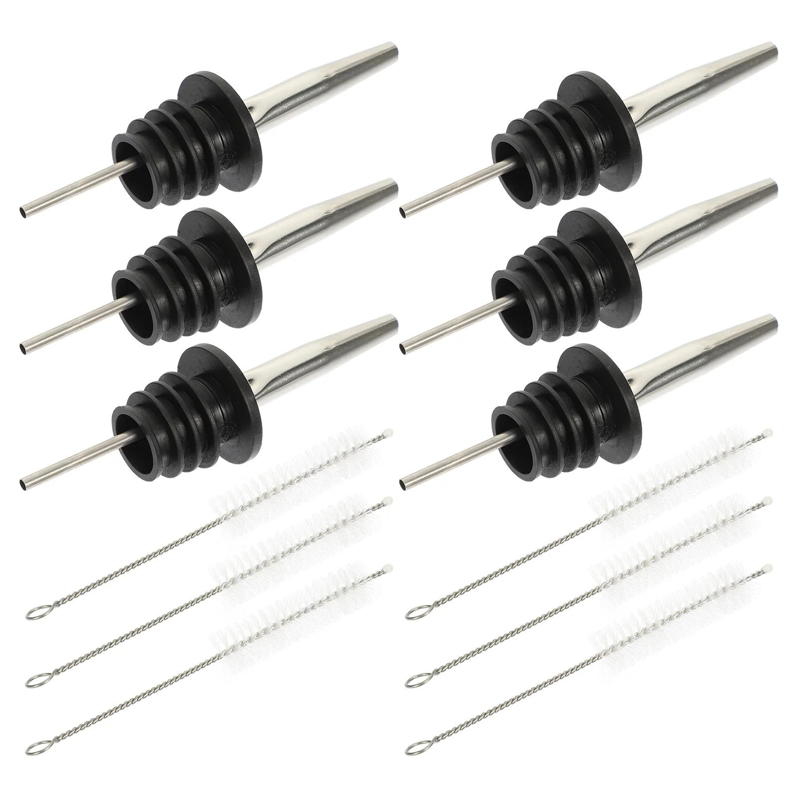 

Oilbottle Pourer Spout Dispenser Stopper Spouts Pourers Pour Cookingvinegar Tapered Needle Steel Stainlessolive Bottles