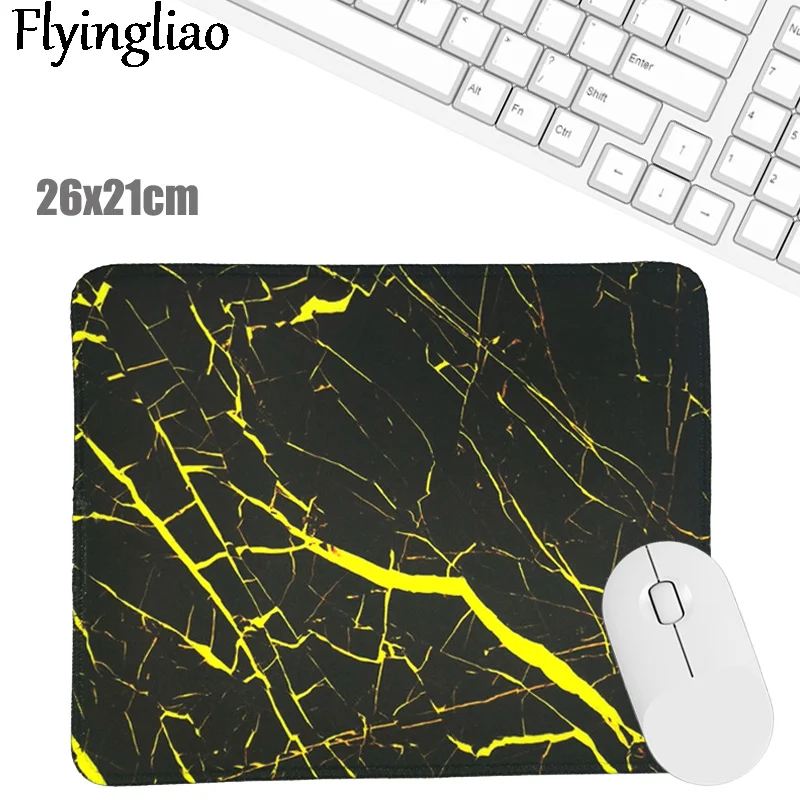 

Yellow Marble Nordic Style Mousepad for Gaming Laptop Computer Desk Mat Mouse Pad Wrist Rests Table Mat Office Desk Accessories