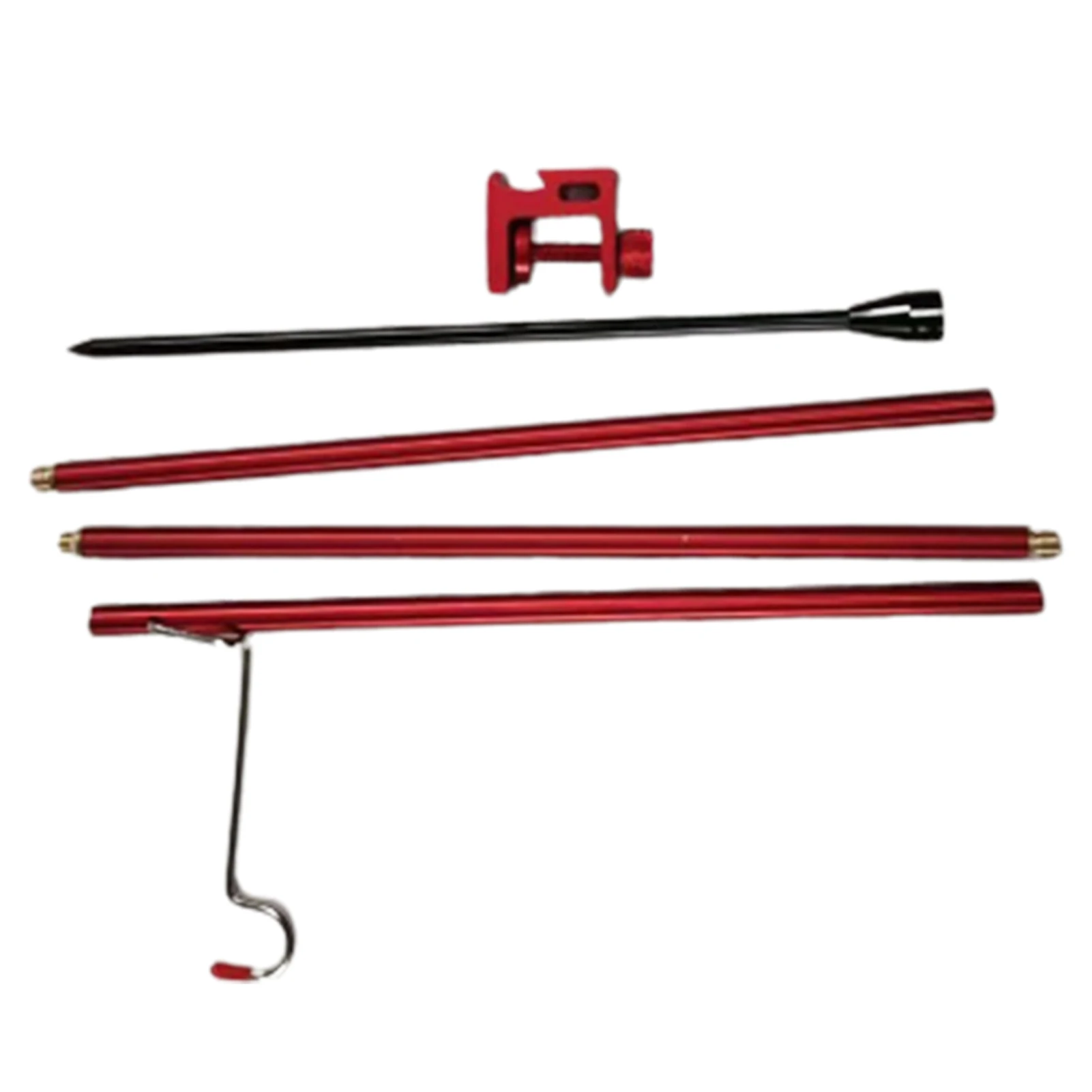 

3pcs Camping Lamp Bracket Aluminium Alloy Hanger Multicolor Hiking Lantern With Clip Portable Pole Stand Folding Holder Outdoor