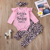 infant baby girls outfit set childrens wear spring and autumn childrens wear 2022 new baby girl letter long sleeve pants suit